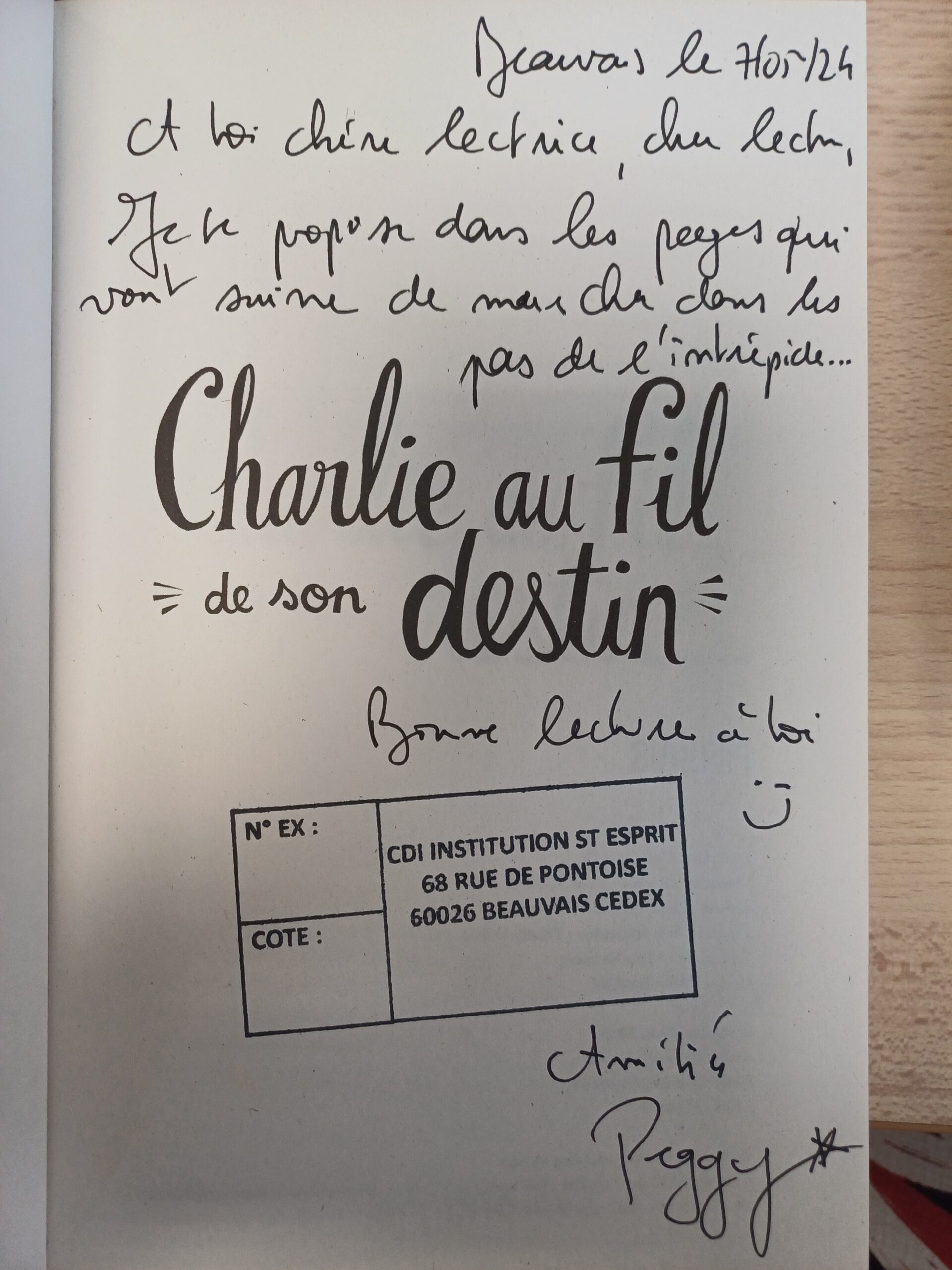 Lire la suite à propos de l’article Rencontre au CDI avec la romancière Peggy BOUDEVILLE 