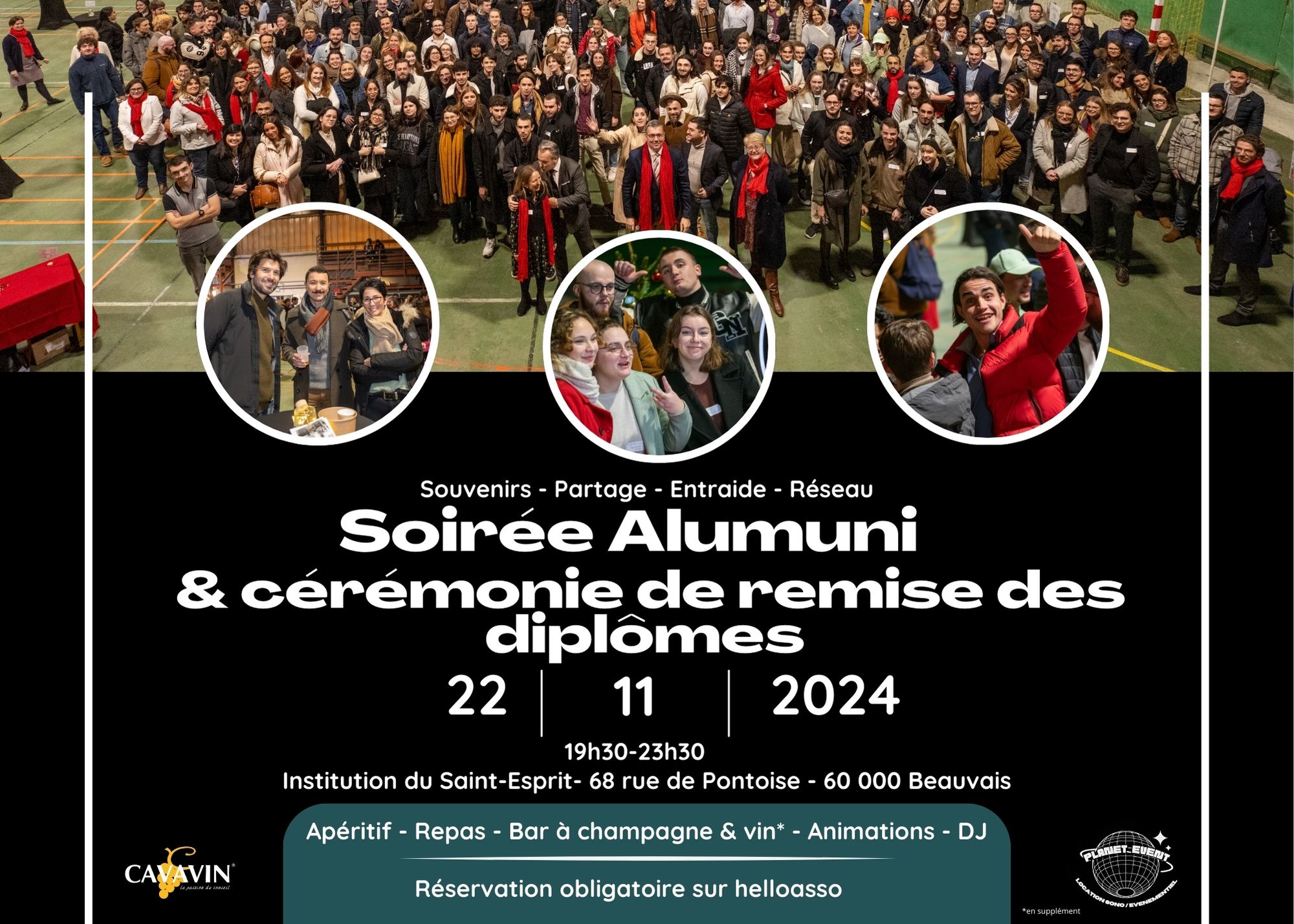 Lire la suite à propos de l’article Cérémonie de remise des diplômes des bacheliers et soirée des Alumnis